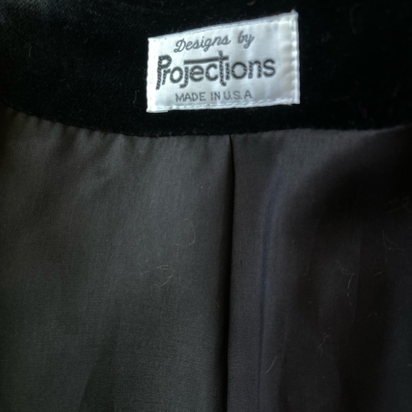 Designs by Projections - Women's Wool Trench with Woven Trim Design, - Picture 7 of 8